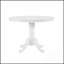 Ensemble de table de salle à manger blanche 5 pièces avec 4 chaises Windsor, style campagnard pour une salle à manger décontractée et élégante