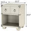 Compact Grey Nightstand With Charging And Shelf For Small Rooms Bedroom Display Space