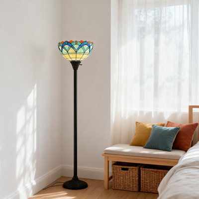 Lampe torchère Tiffany