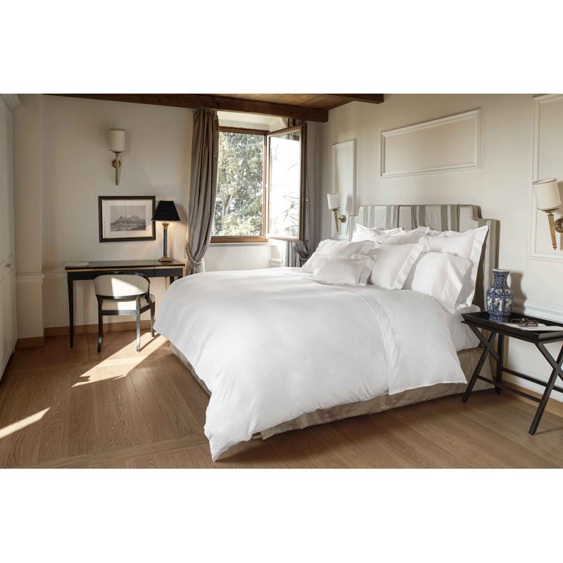 Nuvola Sateen Pillow Case, King Pillowcase, White
