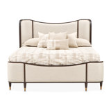 Camellia Field Upholstered Wingback Bed
