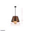 Luminaire suspendu 4 lumières Rock On - Brontourage / noir mat