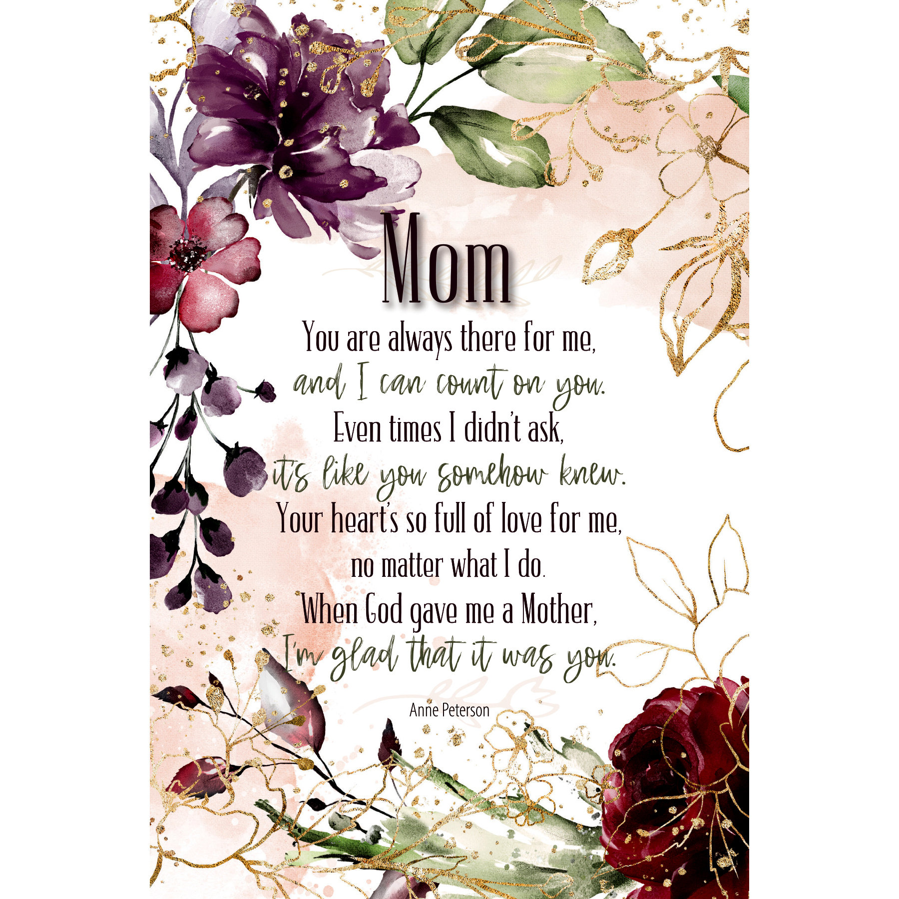 Trinx Wooden Cutting Boards For Mom - Engraved With Mother''s Poem