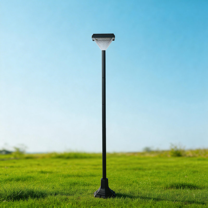 Solar Post Light 149.5cm Solar Powered Integrated LED Outdoor Floor Lamp