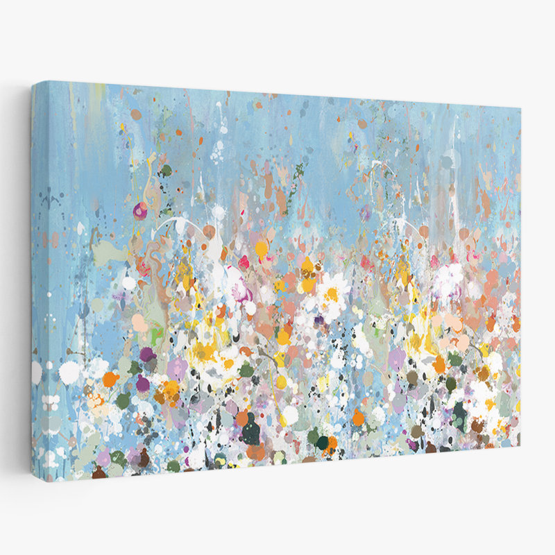 Fleurs abstraites - Jardin abstrait I, H 24 po x l 36 po