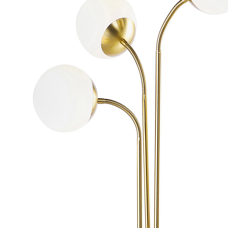 Lampe sur pied à branches dorées 66,5 po Rafay