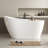 Maya 55" x 28" Freestanding Soaking Acrylic Bathtub-84448392