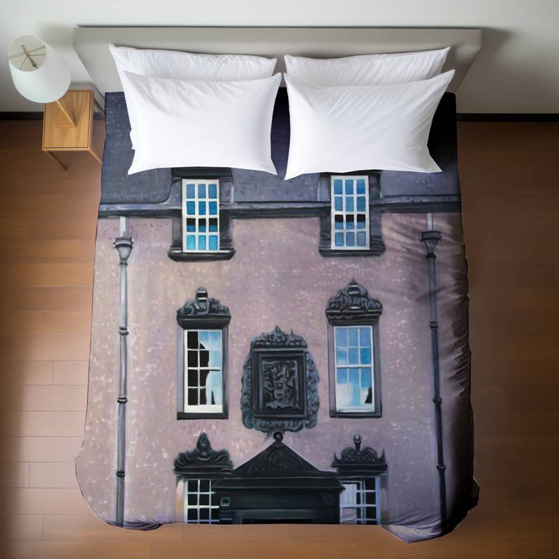 Argyll's Lodging Queen Duvet Cover | White Castle Decor