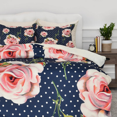 Allyson Johnson Polyester Floral Duvet Cover