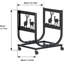 Supports à bois de chauffage intérieur et extérieur avec poulies