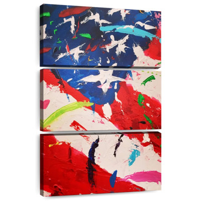 Borges Abstract American Flag
