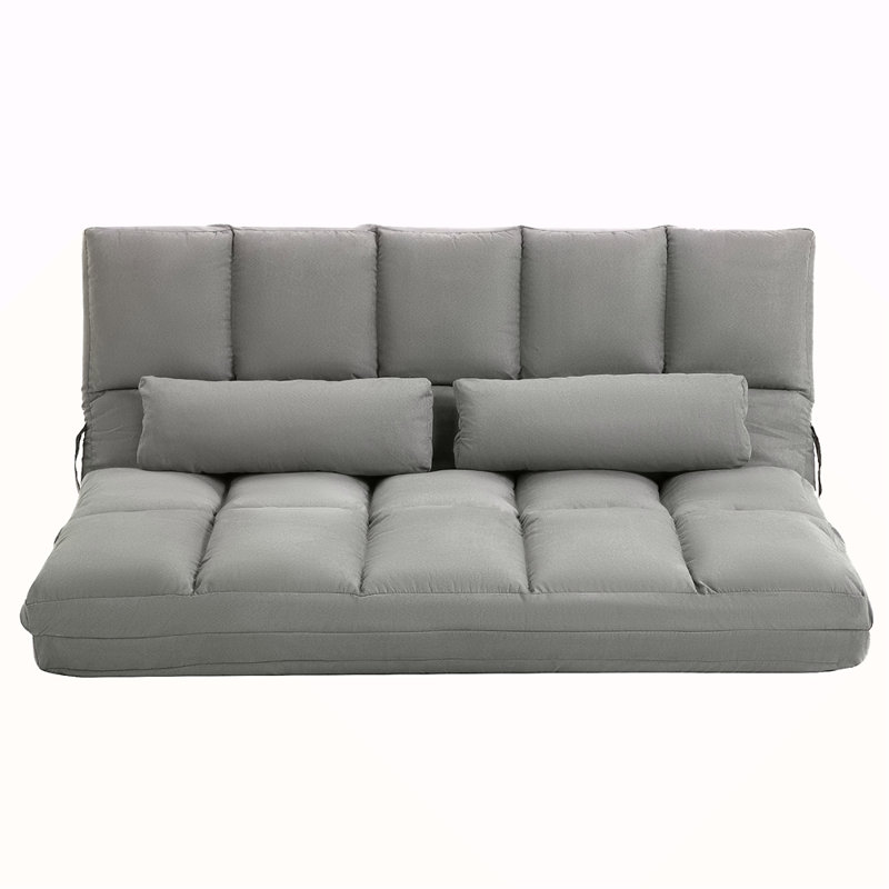 Convertible Floor Sofa Bed, Recliner Armchair Upholstered Sleeper Chair With Pillow For Living Room Bedroom Lounge
