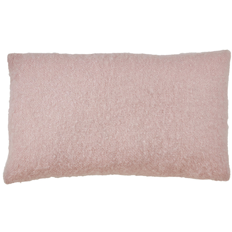 Oreiller en faux mohair de la collection Angora, housse seulement, Rose