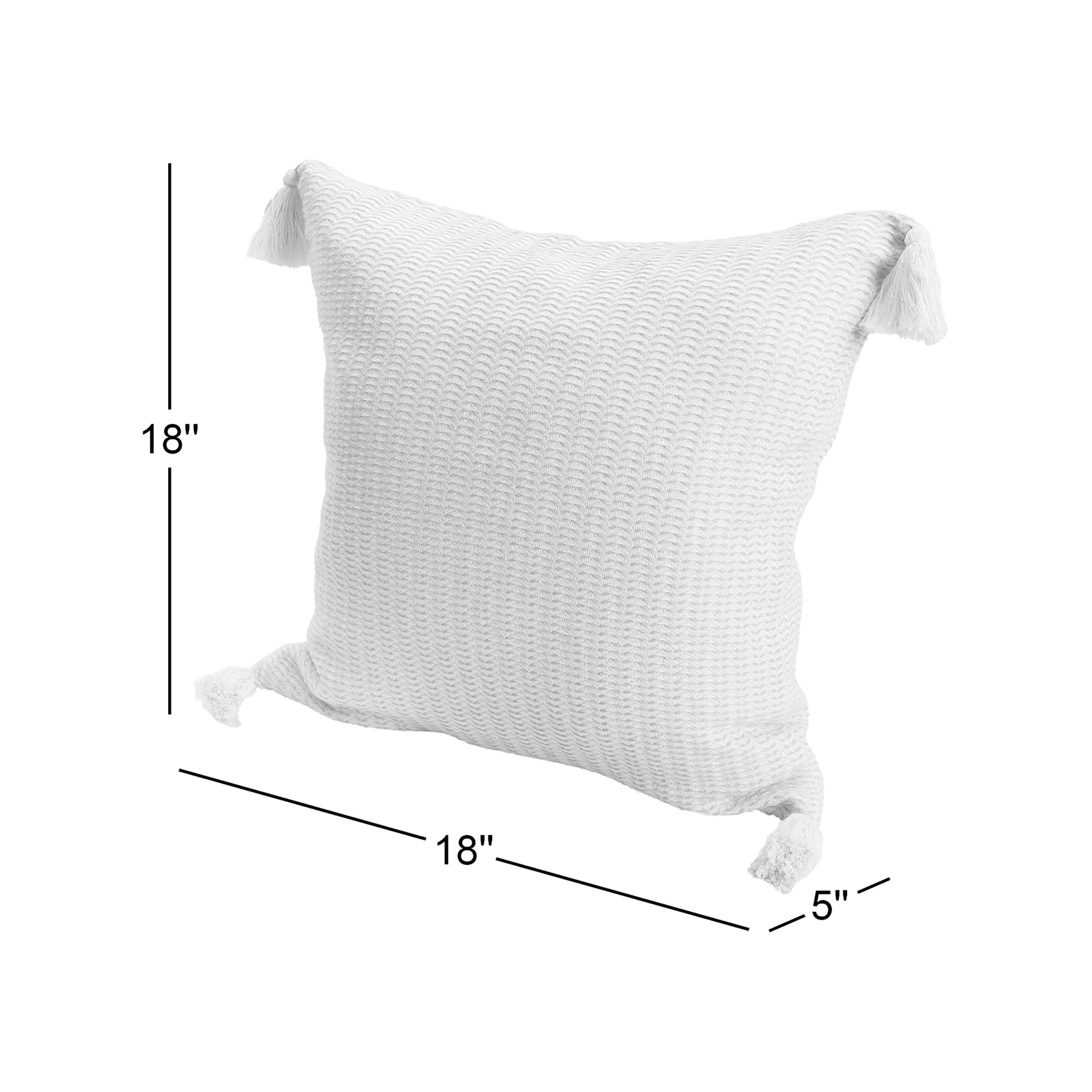 Brenly Turkish Cotton Striped Square Throw Pillow, Navy, Pillow Cover Only - No Insert