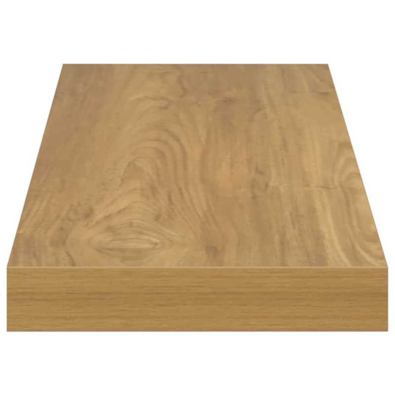 Floating Shelf, Brown, 4cm H x 60cm W x 23cm D