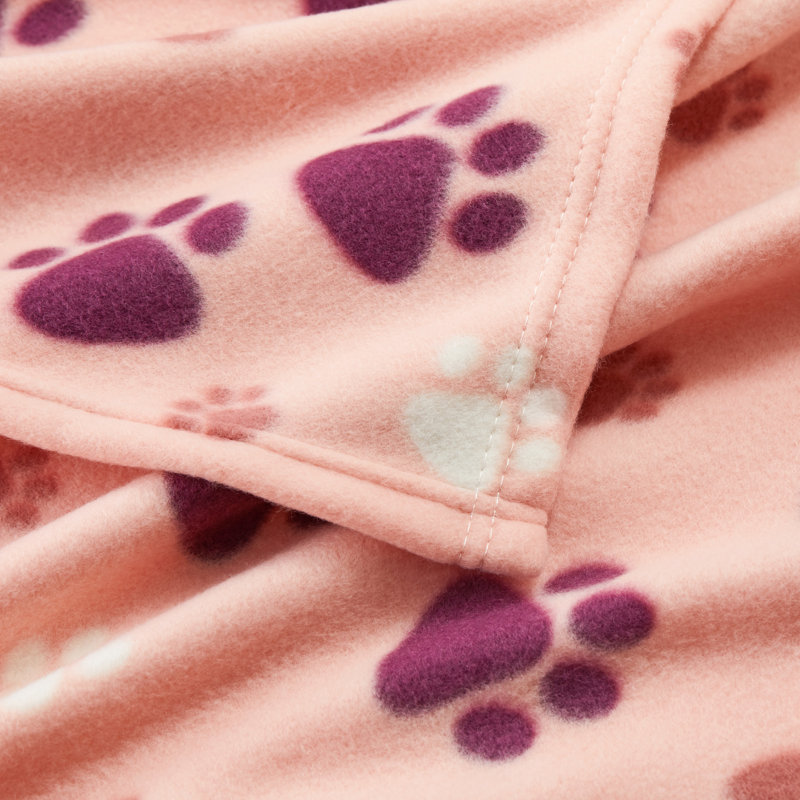 Animal Print Fleece / Microfiber Pet Blanket, 29.5" L x 24" W