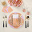 Hibiscus Vegan Leather Round Pebble Placemat-753637592