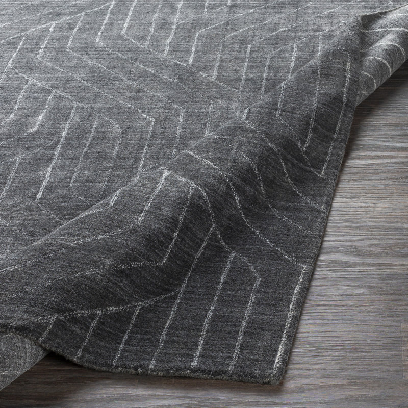 Hollifield Viscose Geometric Indoor Rug, Rectangle 2' x 3'