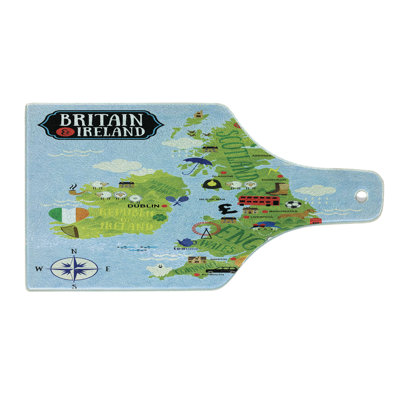 East Urban Home Glass Christam Cutting Board
