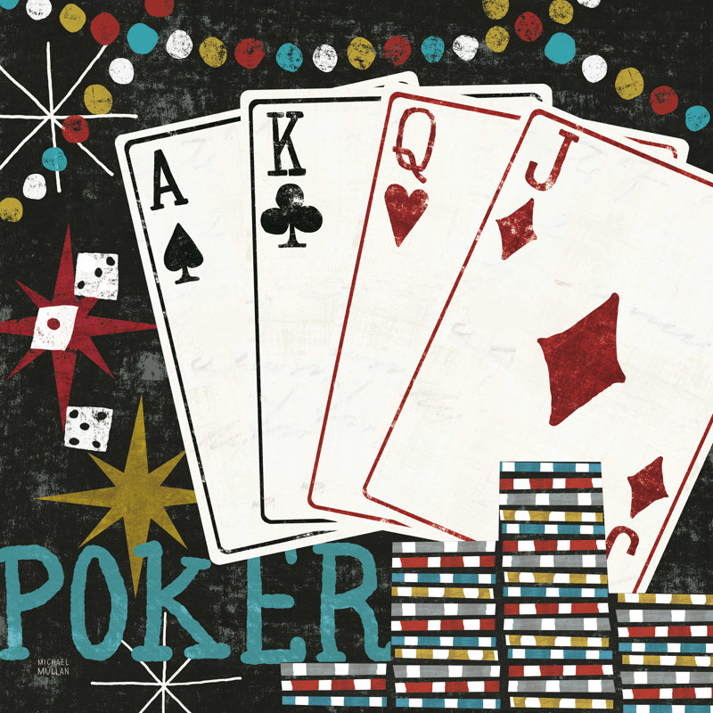 Vegas - cartes, H 36 po x l 36 po x P 1,25 po
