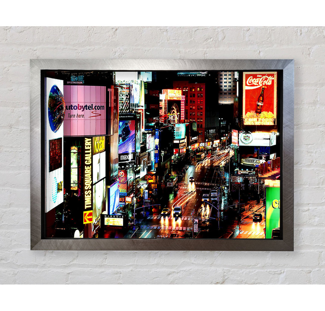 New York City Times Square Lights - Einzelne Bilderrahmen Kunstdrucke