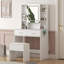 Ensemble de coiffeuse en blanc
