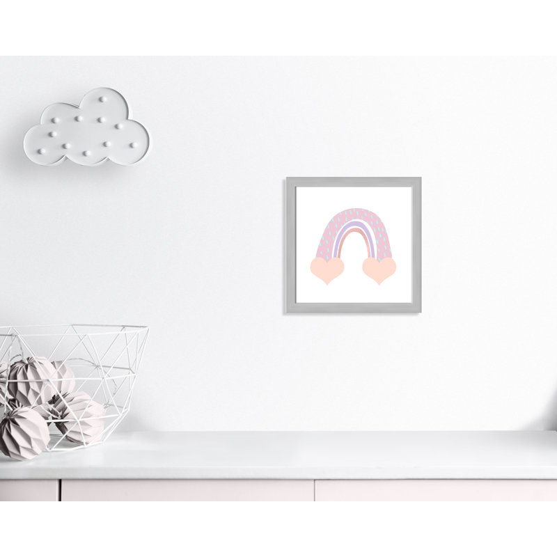 Arc-en-ciel 1, H 18 po x l 18 po x P 0,63 po, Encadré de boîte blanc