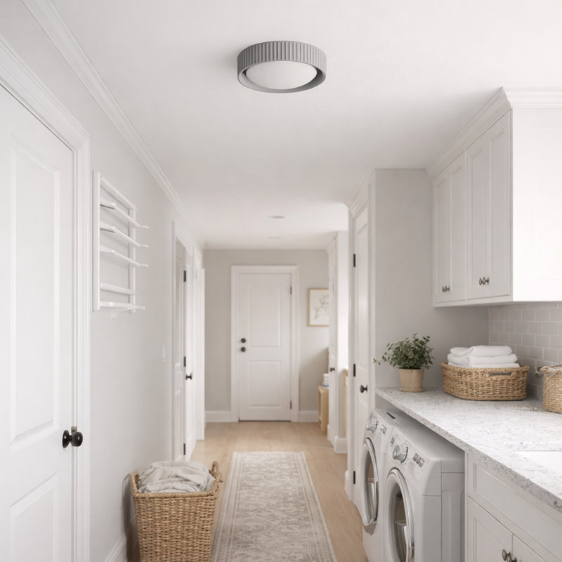 Calcott Flush Mount, Gray