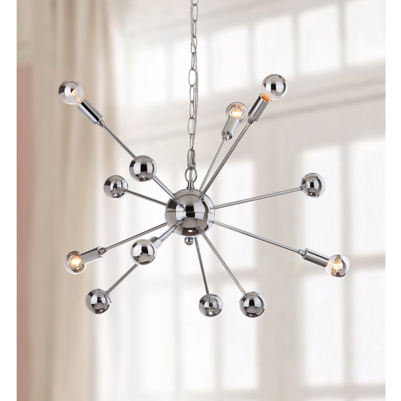 Lustre spoutnik à 6 lumières