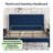 Velvet Upholstered Platform Bed With Headboard & Wooden Slats-164094160-164094167