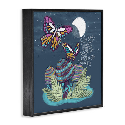 Fly Like Precious Butterfly Wings Framed Giclee Art, design by Connie Summers
