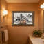 Château d'Halloween (1) Cadre mural vintage orné – Cadre doré décoratif pour art.-108132702