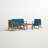 Theodore Acacia 4 - Person Patio Conversation Set with Cushions-272065815