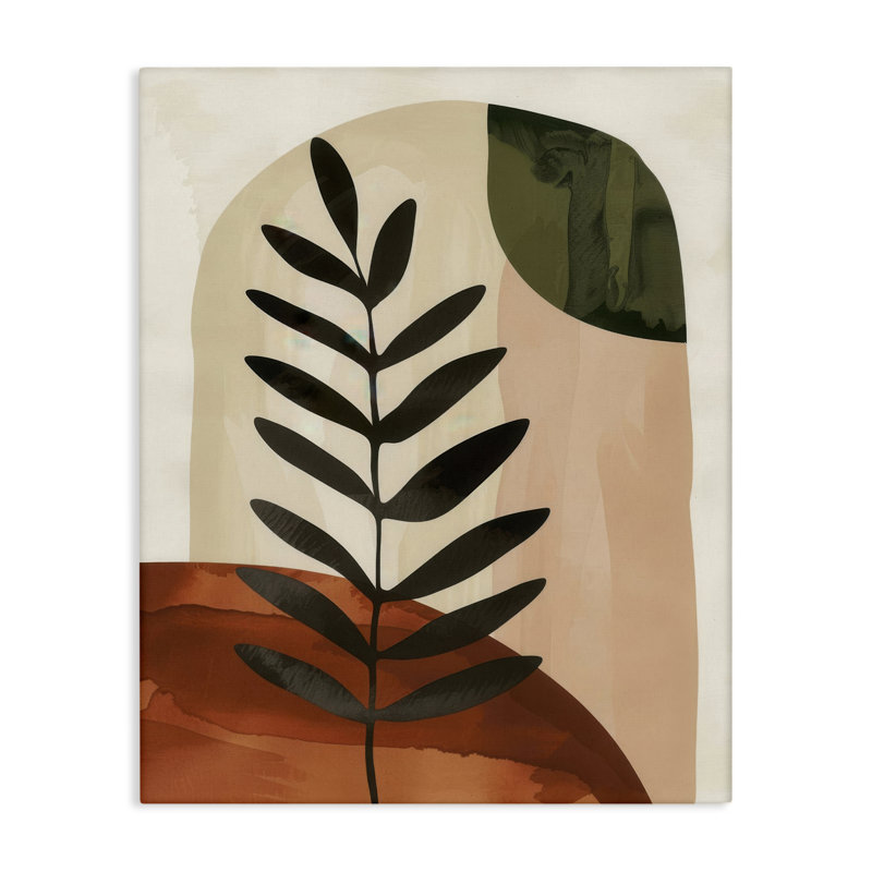  «Fern Strand Neutrals», art mural sur toile par LSR Design Studio, H 20 po x l 16 po