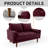 Masterson Loveseat Sofa, 58" Love Seat for Small Spaces,Spring Cushions,Easy Assembly Sofa Couch w/Throw Pillow for Bedroom Living Room-740252153