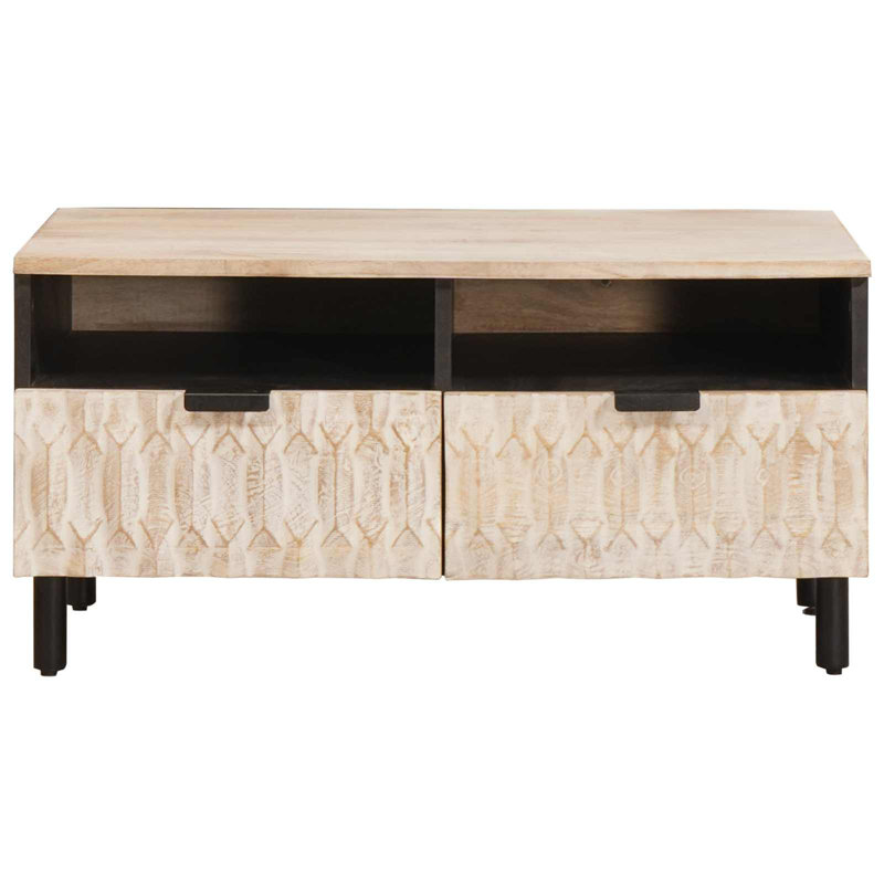 Coffee Table with Storage, White