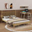 Grand lit plateforme en bois