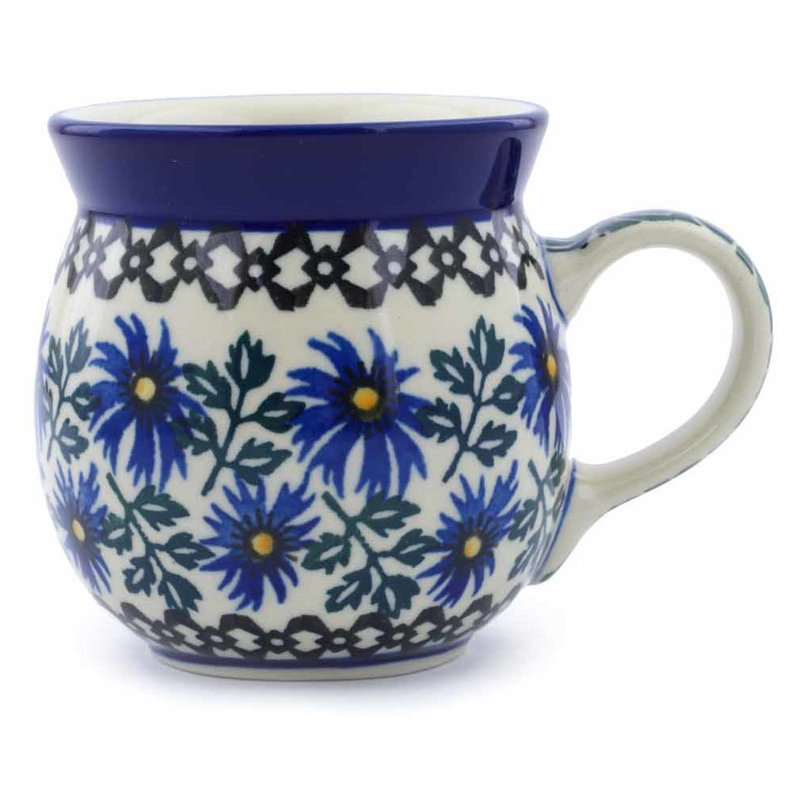Tasse à bulles en grès poli 8 oz - Chicorée bleue