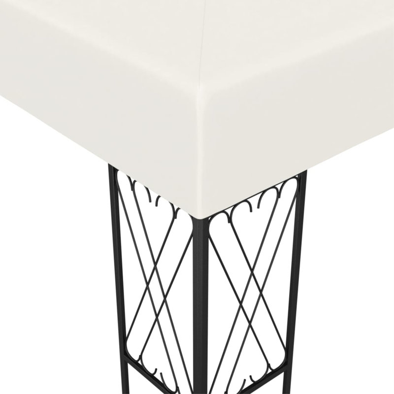 Leeward 9.8 Ft. W x 9.8 Ft. D Steel Patio Gazebo, Cream