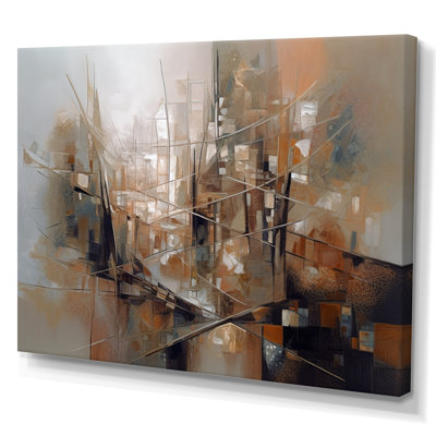 «Exploration cubiste des abstractions IV - Cubisme abstrait», reproduction sur toile