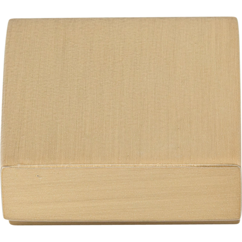 Honey Bronze Modern Square Finger Cabinet Knob