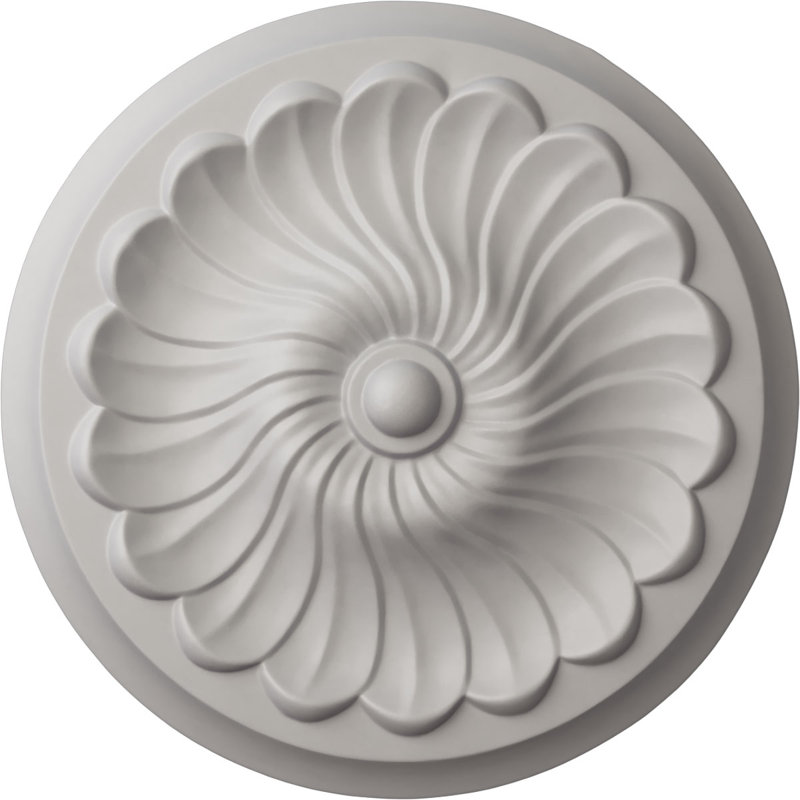 Médaillon de plafond en spirale Endurathane, Blanc ultra pur