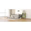 Lit de jour simple en bois avec couchette et garde-corps-897934095