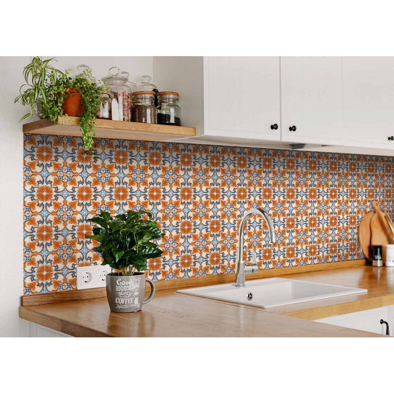 Carreau de mosaïque auto-adhésif en vinyle 4 po x 4 po