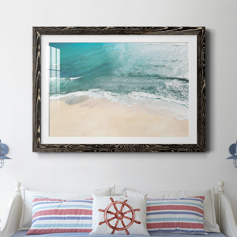 Maui Tides par J Paul - reproduction de photo sur papier encadrée, Cadre noir, H 31,5 po x l 23,5 po x P 1,5 po