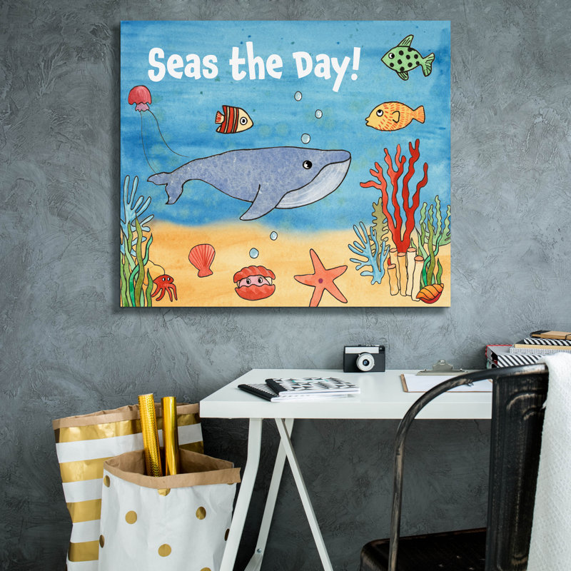  «Cute Sea Creatures 2» par Alicia Longley, art mural sur toile, 30 po x 26 po, H 26 po x l 30 po