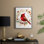 «Christmas Holiday Art CMLXVIII», reproduction d'art encadrée - bois massif