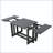 82" Extendable Trestle Dining Table with Two 12" Leaves