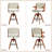 Adjustable Height Swivel Faux Leather Bar Stools (Set of 4)-146354424-146354426