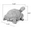 Statue tortue d'extérieur, gris foncé, sans assemblage requis